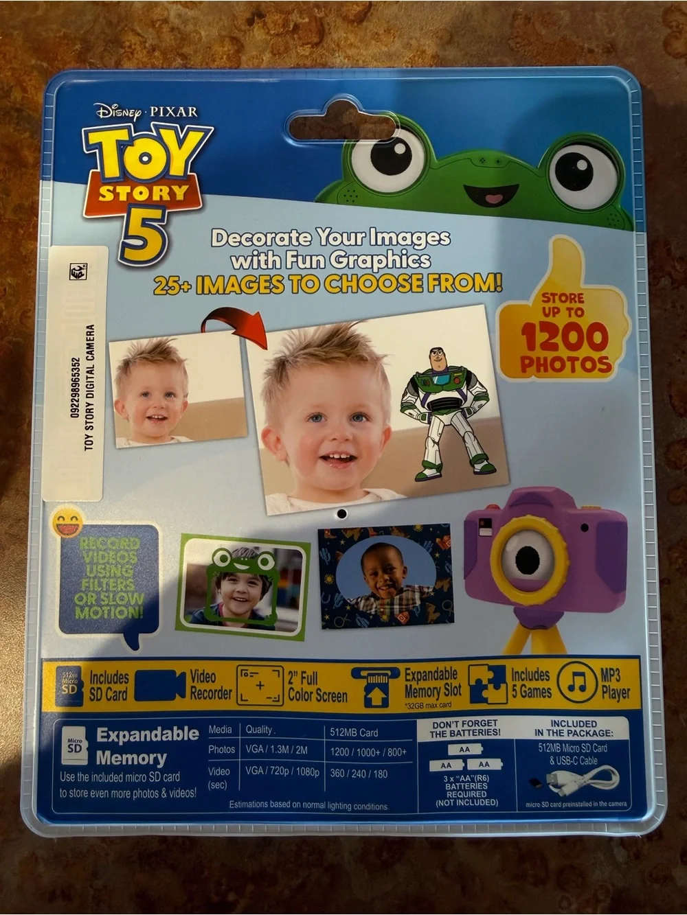 Snappy Digital Camera - Pink & Yellow Toy Story